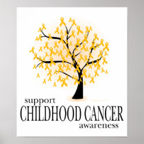 Childhood Cancer Tree Print