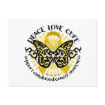 Childhood Cancer Tribal Butterfly Postcard