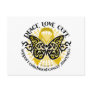 Childhood Cancer Tribal Butterfly Postcard