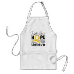 Childhood Cancer Typographic Faith Love Hope Aprons