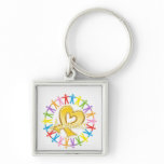 Childhood Cancer Unite in Awareness Keychains