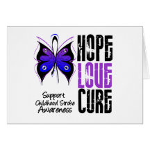 Childhood Stroke Hope Love Cure Card