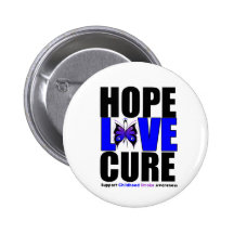 Childhood Stroke Hope Love Cure Pins