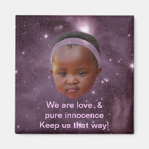 Children are pure love fridge magnet