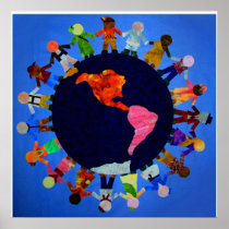 Children around the World Canvas Print: