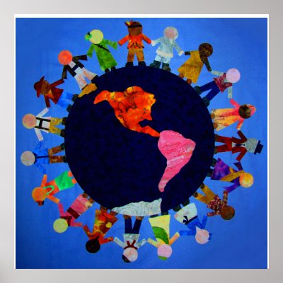 Children around the World Canvas Print: by PeaceMontessori