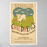 Children Art Brooklyn 1938 WPA posters