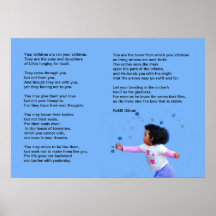 Children by Kahlil Gibran Print