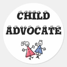 children, CHILD, ADVOCATE Round Sticker