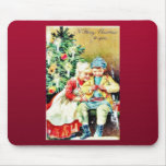 Children getting ready for Christmas night by prep Mouse Pads