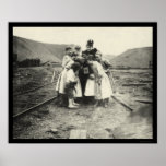 Children Inspecting a Kodak Camera 1902 Print