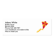 Children kite business card template