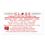 Children Lives Over Stranger's Eyes (Sample Card) Business Card Templates