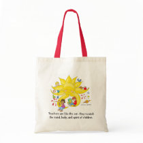 Children Matter - Teachers Care by Vera Trembach Tote Bag
