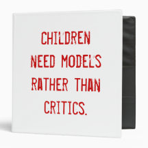 "Children Need Models" Binder