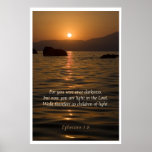 Children of Light Scripture Print
