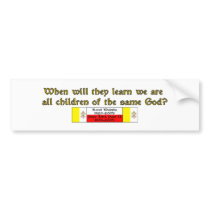 Children of the Same God 1 Bumper Sticker