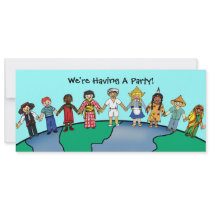 Children of the World Personalized Invitation