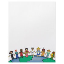 Children of the World Personalized Letterhead