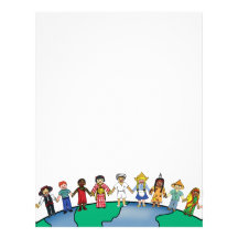 Children of the World Personalized Letterhead