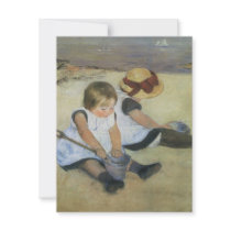 Children Playing on the Beach by Mary Cassatt Invite