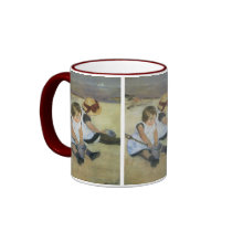 Children Playing on the Beach by Mary Cassatt Mugs