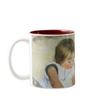 Children Playing on the Beach by Mary Cassatt Mug