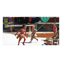 Children Playing Photo Card