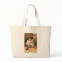 Children Reading Book Christmas Card Bags