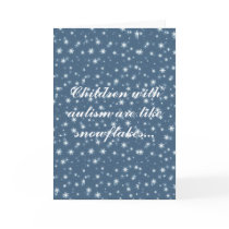 Children with autism holiday card