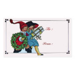 CHILDREN WITH CHRISTMAS GIFTS business cards