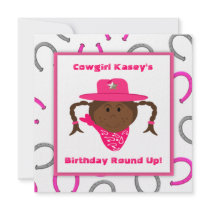 Children's African American Cowgirl Birthday