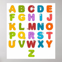 Children's Alphabet Poster