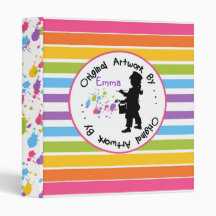 Childrens Artwork  Drawing Painting Binder