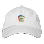 Childrens Block Puff M Embroidered Hat