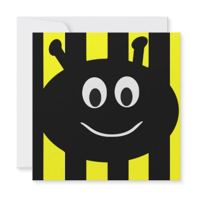 Children's Bumble Bee Birthday Party Invitations by csinvitations