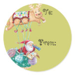 Children's Christmas Name Tags Stickers