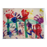 Children's handprint Garden Card