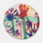 Children's handprint Garden Magnet