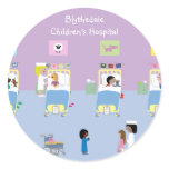 Children's Hospital Ward Customizable Round Stickers