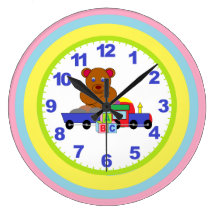 Childrens Nursery Clock With Numbers