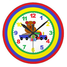 Childrens Nursery Clock With Numbers