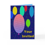 Children's Photo Birthday Invitation Greeting Card