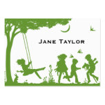 Children's Silouette Mom Business Card Templates