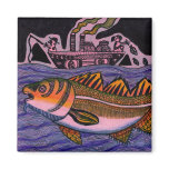 Children's Winning Artwork: atlantic cod Fridge Magnet