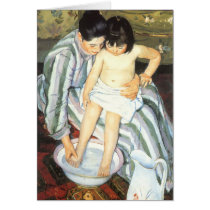 Child's Bath by Mary Cassatt Greeting Cards