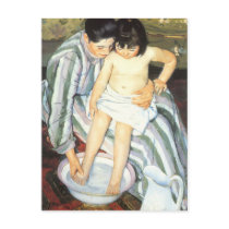 Child's Bath by Mary Cassatt Postcards