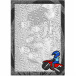 Child's Motocross Photo Frame Photo Cutout
