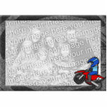 Child's Motocross Picture Frame Photo Cut Outs