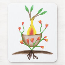 Child's Plant Art Mouse Pads